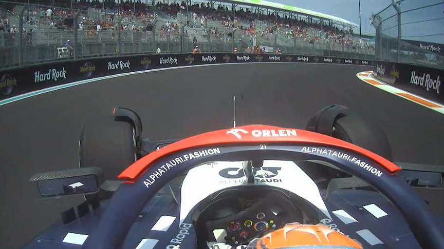 2023 Miami GP FP1: Nyck de Vries brings out the yellow flags with spin in first practice