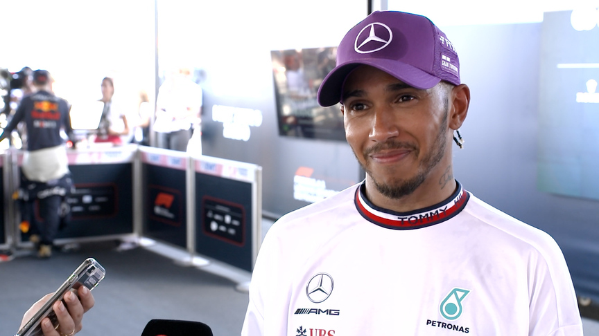 Hamilton 'couldn't be much happier' after P2 in French GP