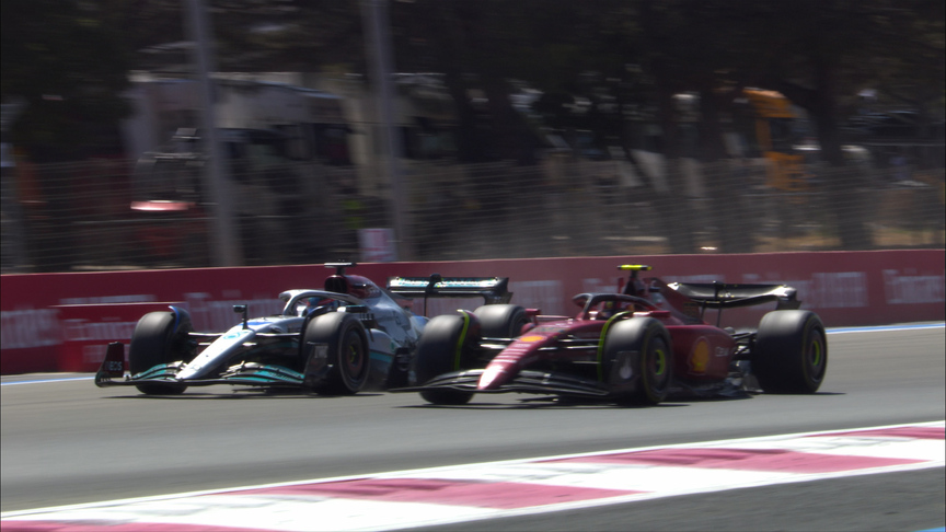 2022 French Grand Prix: Sainz and Russell go wheel-to-wheel at Circuit Paul Ricard