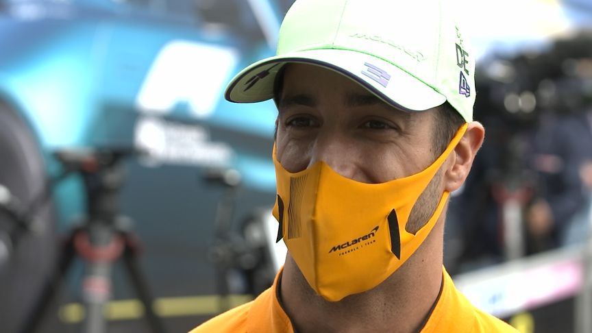 Daniel Ricciardo has 'Senna-esque energy' after driving championship-winning McLaren MP4/5b