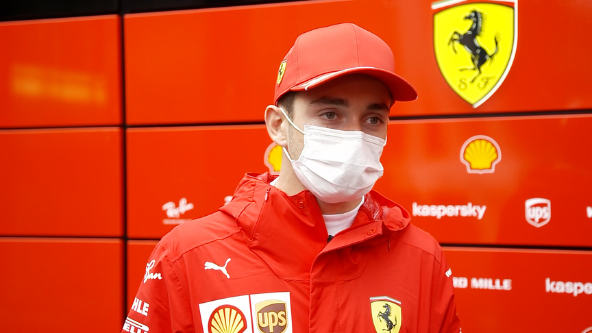 Charles Leclerc 'would have preferred not to end the day in the wall'