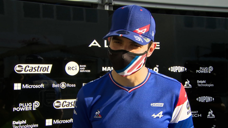 Esteban Ocon happy with 'a good day overall' in Baku