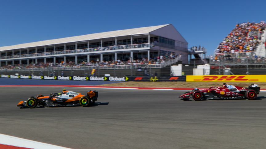 2025 United States Grand Prix: Norris battles past Leclerc to retake P2