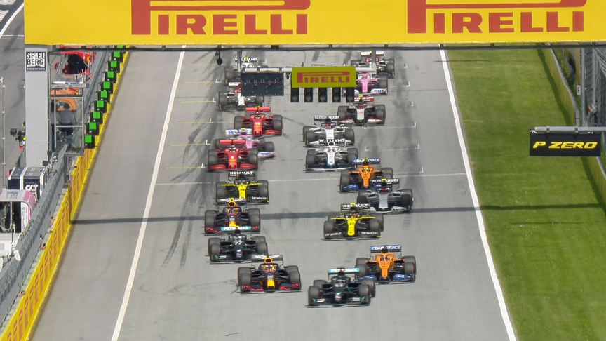 Watch the start of the 2020 Styrian Grand Prix 