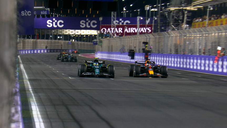 2023 Saudi Arabian Grand Prix: Verstappen passes Russell and Alonso on his way to P2 in Jeddah