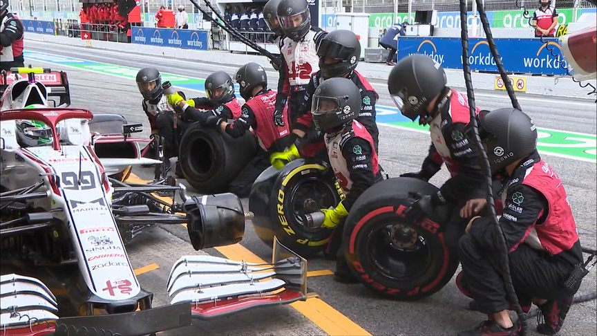 2021 Spanish Grand Prix: Air pressure error ruins Giovinazzi pit stop