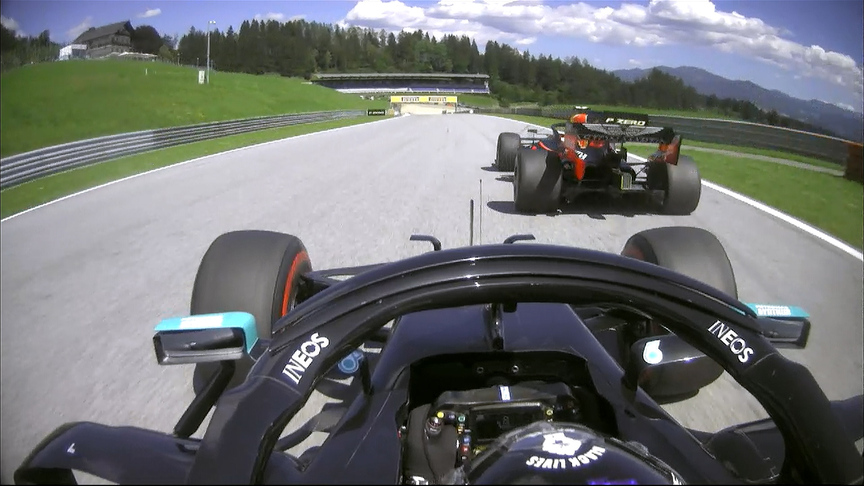 Austrian Grand Prix 2020: Hamilton blasts past Albon for third