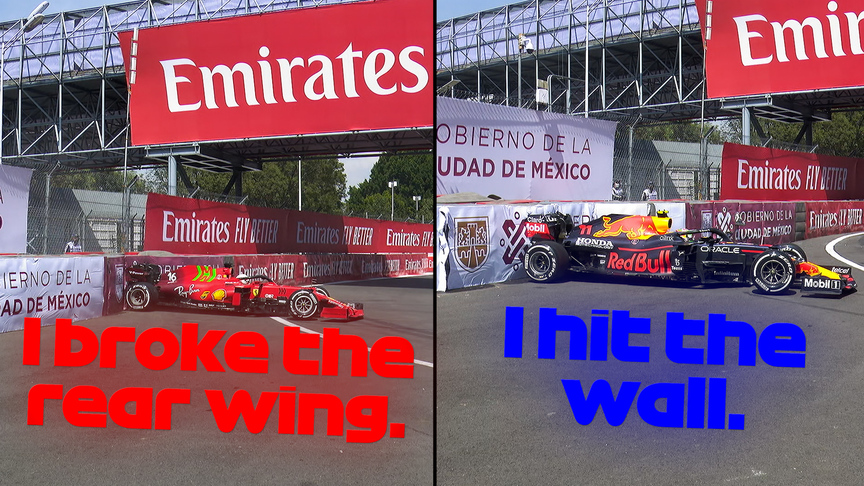 2021 Mexico City GP FP1: Pérez and Leclerc hit wall in Mexico