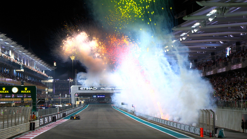 2023 Abu Dhabi Grand Prix: Verstappen crosses the line to take his 19th victory of 2023 at the season finale