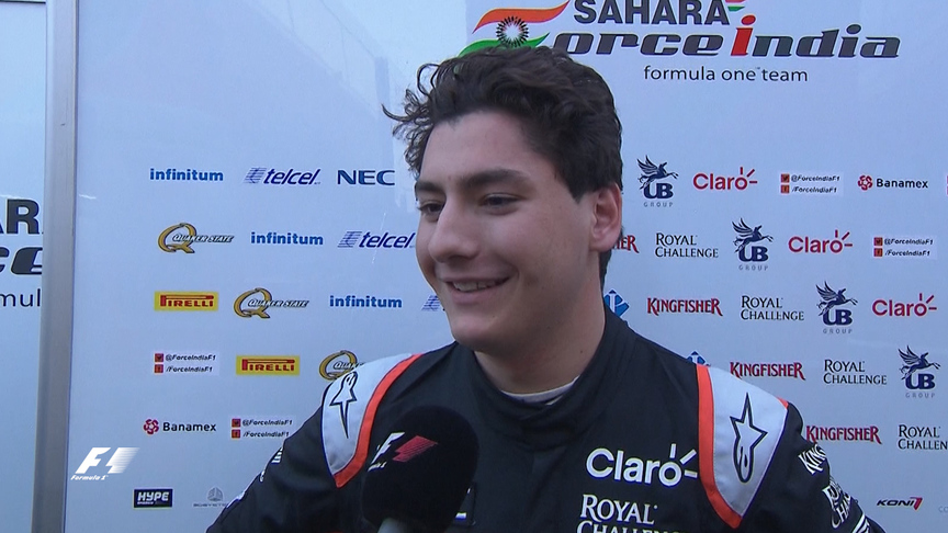 Force India's Alfonso Celis savours "special moment"