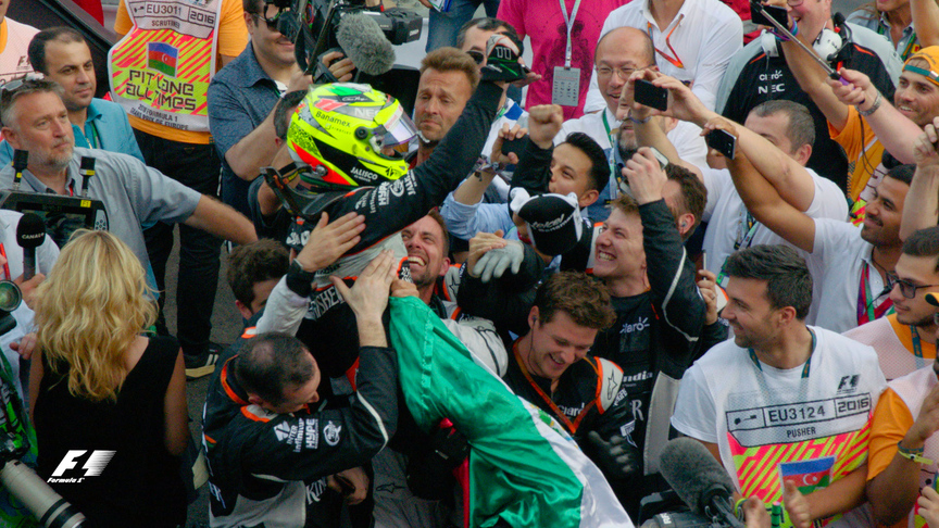 F1 VAULT: Perez stars in inaugural Baku race