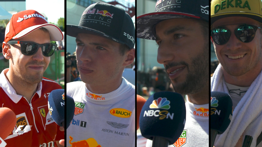 Drivers report back after the race in Hungary