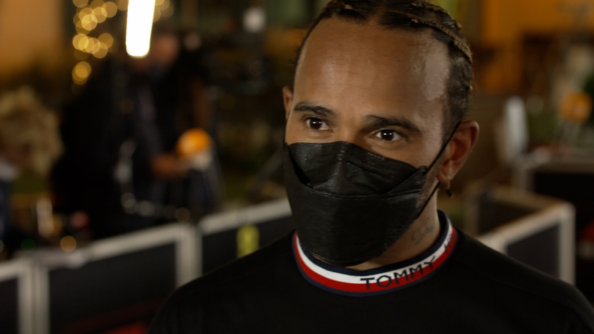 Lewis Hamilton 'over the moon' following thrilling Bahrain GP battle with Max Verstappen
