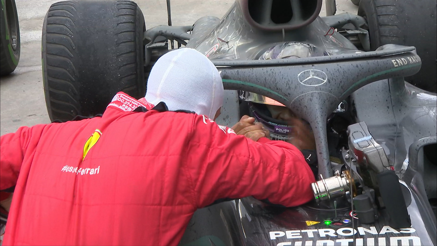 2020 Turkish Grand Prix: Vettel and Hamilton's warm embrace in parc ferme