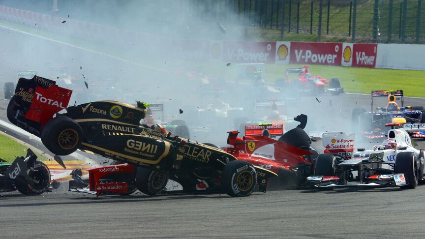 Top 10: F1 Spectacular Opening Lap Crashes