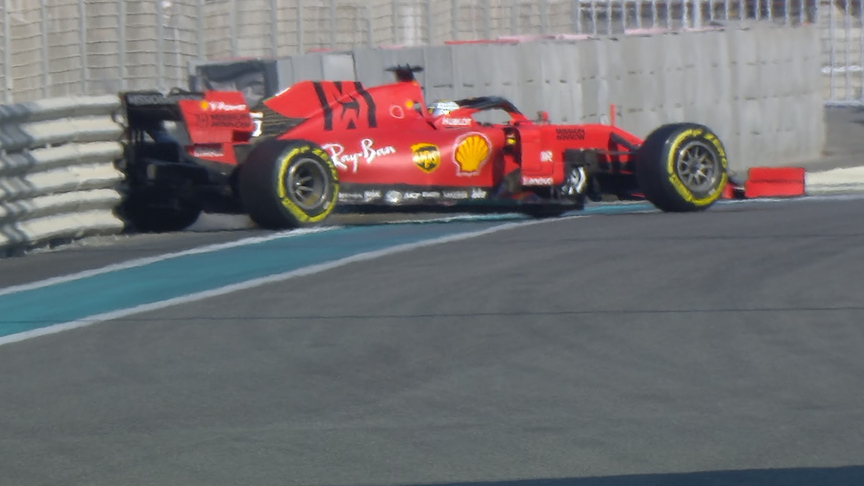FP1: Sebastian Vettel spins into the barrier