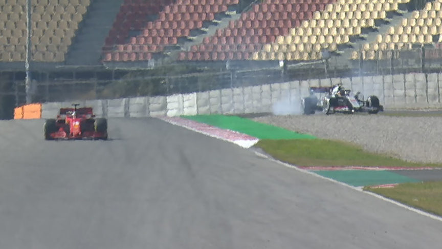 Magnussen spins on day one of pre-season testing