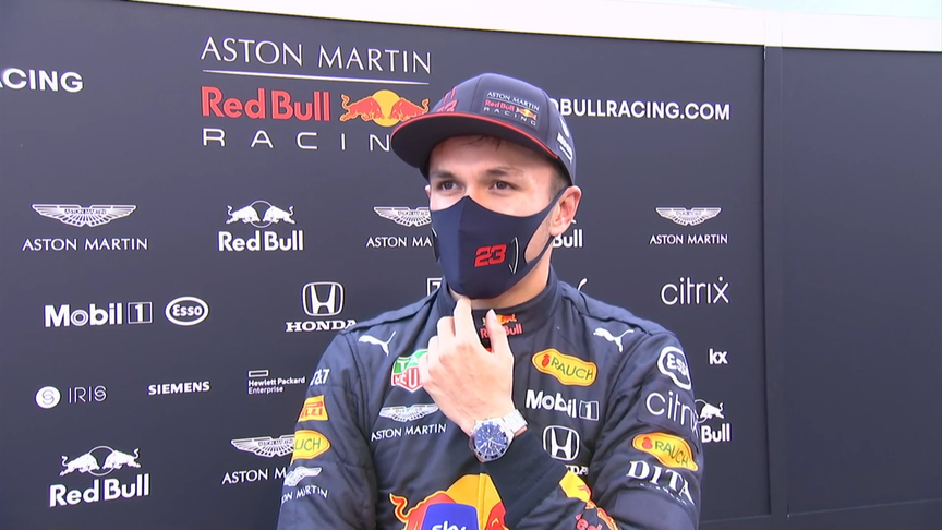 Alexander Albon enjoyed practice at 'mega' Imola circuit