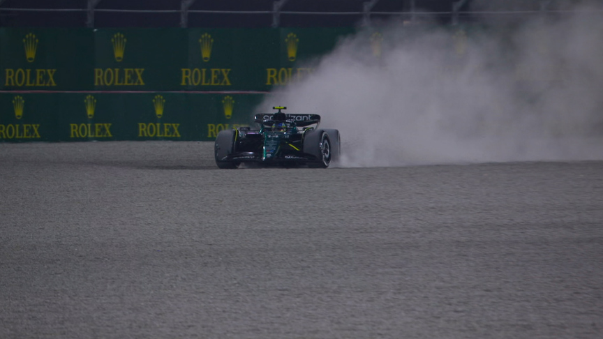 2023 Qatar Grand Prix: Alonso loses out to Leclerc after going off track at Turn 2