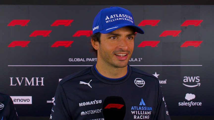 'I feel a big boost' - Sainz reflects on his maiden Williams podium in Baku