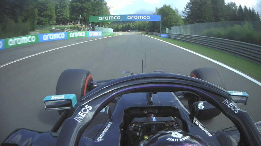 2020 Belgian GP FP3: Onboard for Hamilton's fastest lap of final practice