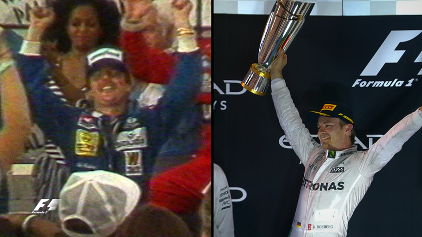 Keke Rosberg and Nico Rosberg - side by side