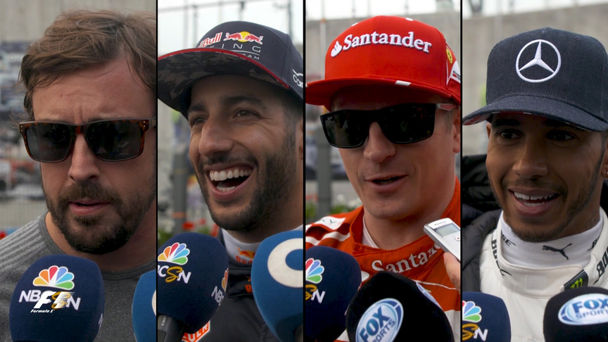 Drivers report back after qualifying in Great Britain