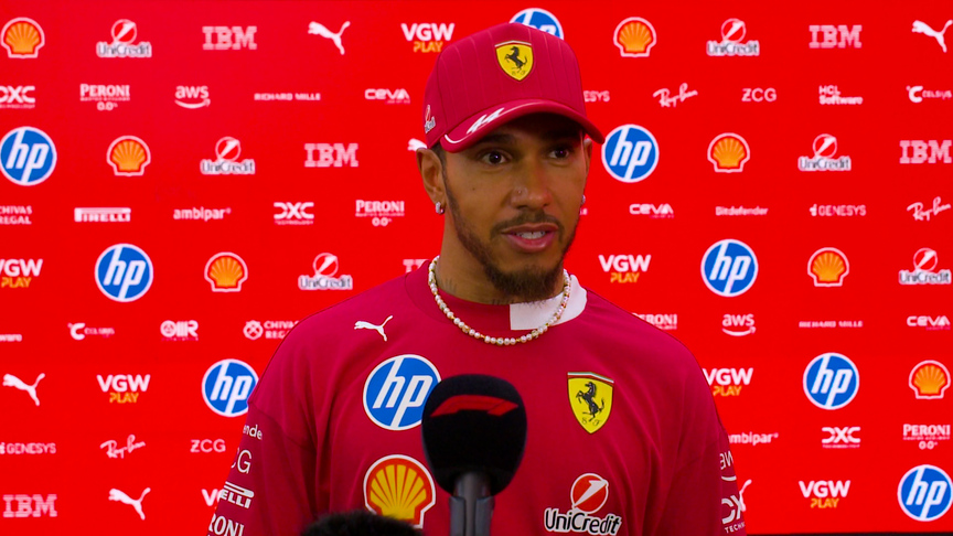 Hamilton 'optimistic' and 'starting to feel a lot better' with the 2025 Ferrari