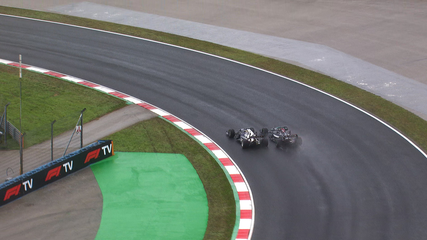  2021 Turkish Grand Prix: Lewis Hamilton passes Yuki Tsunoda