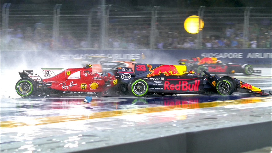 All the angles – Singapore’s start-line crash