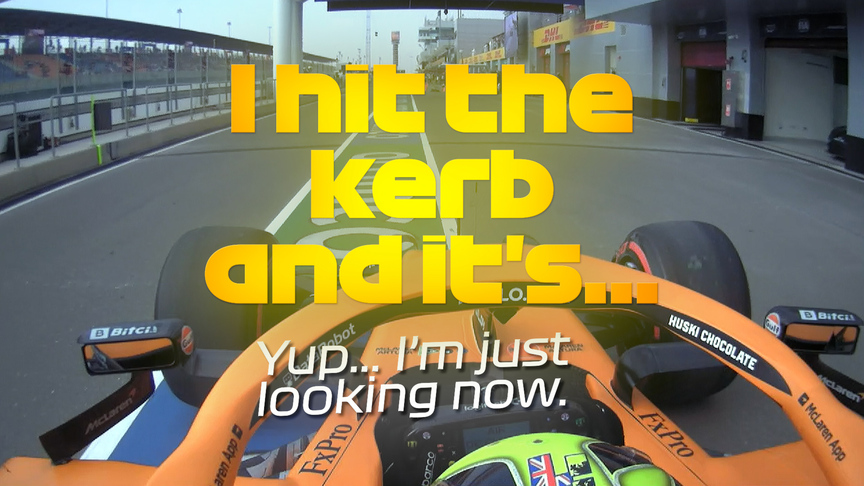 2021 Qatar GP FP1: Lando Norris picks up damage on kerb