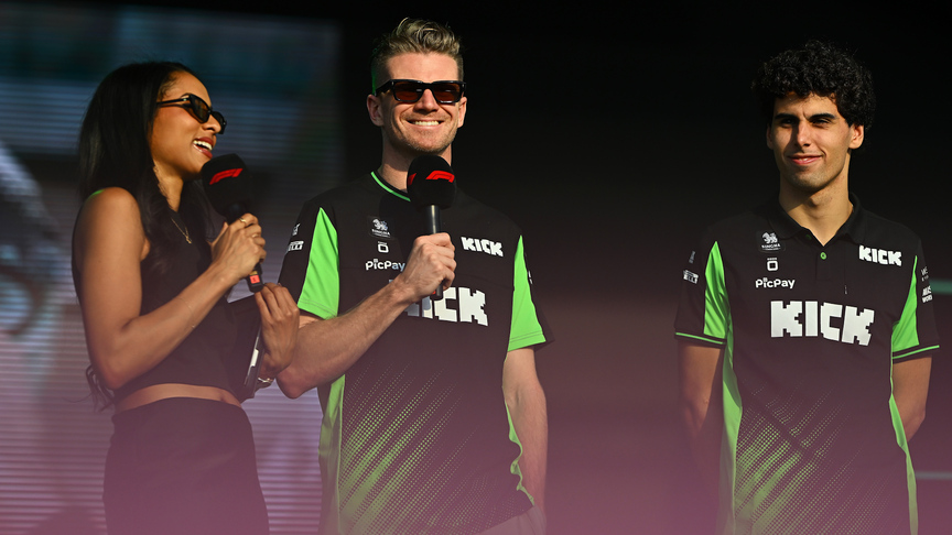 2025 Qatar GP: Nico Hulkenberg and Gabriel Bortoleto meet the fans on stage