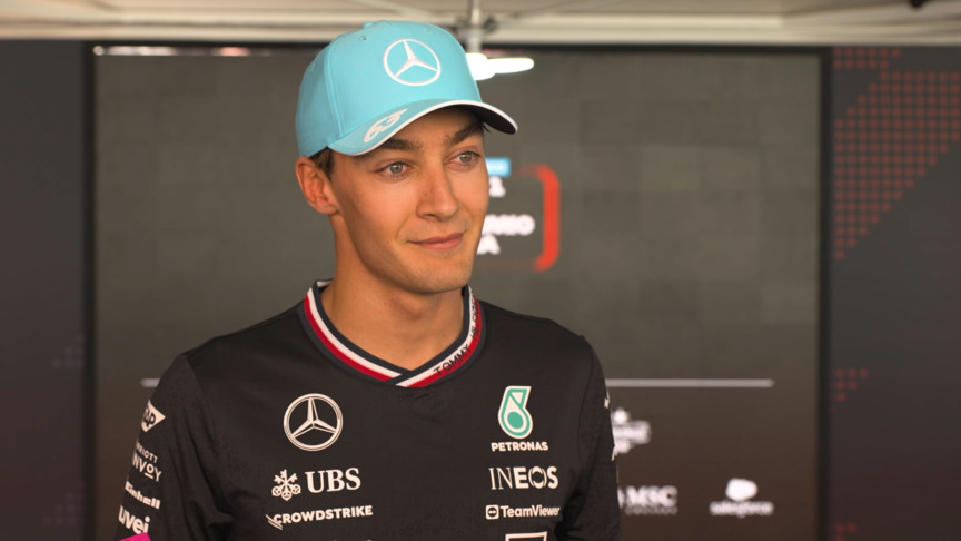 ‘We don’t want to get ahead of ourselves’ – Russell cautiously optimistic after strong Friday for Mercedes