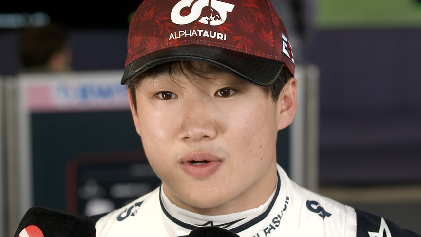 Yuki Tsunoda pleased with Q2 appearance in 'difficult conditions'