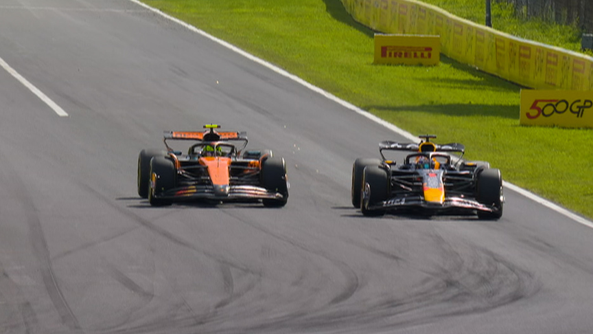 2025 Italian Grand Prix: Verstappen retakes the lead from Norris on Lap 4