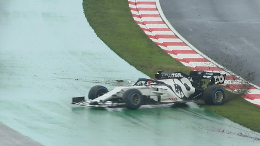 2020 Turkish Grand Prix Qualifying: Latifi and Kvyat spin at end of Q1