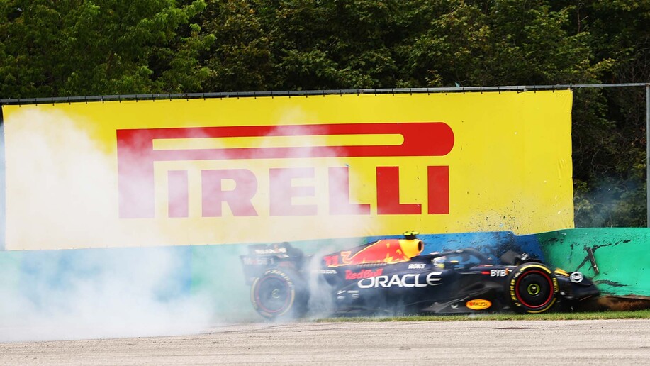 2023 Hungarian GP FP1: Nightmare start for Perez who crashes on his out-lap to trigger red flag