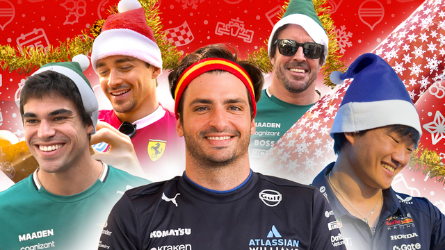 Watch as the F1 grid does Secret Santa for 2025