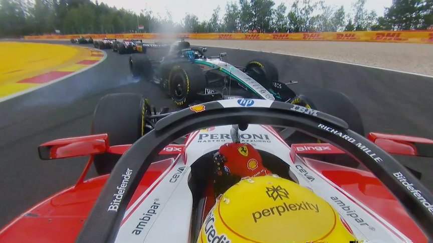 2026 Belgian Grand Prix: Russell out on Lap 1 after contact with Hamilton