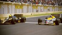 F1 Vault: Senna and Mansell's closest battle in Spain