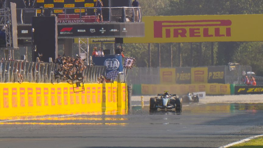 2026 Italian Grand Prix: Antonelli crosses the line to win his home race at Monza