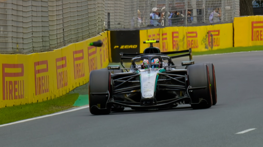 2026 Australian GP Qualifying: Norris hits cooling device left on track by Antonelli