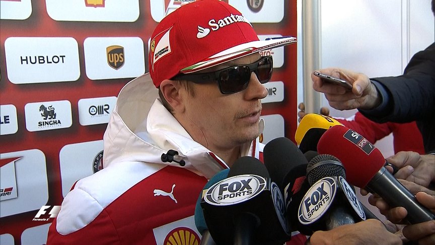 Raikkonen reports back after first run with 'halo' safety device