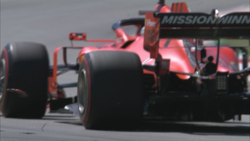FP1: Vettel spots something fly from the rear of Ferrari
