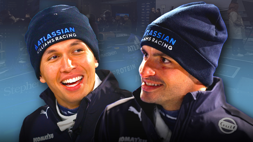 Alex Albon and Carlos Sainz' first interview as teammates 