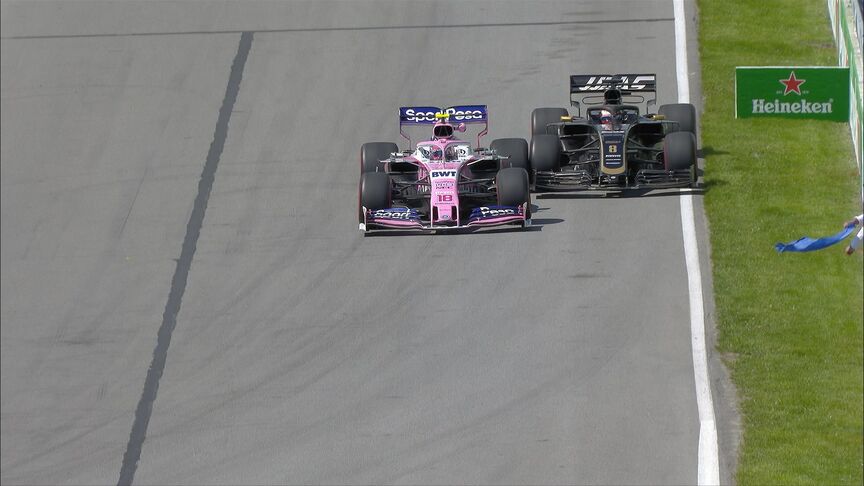 FP2: Stroll and Grosjean clash at Turn 13