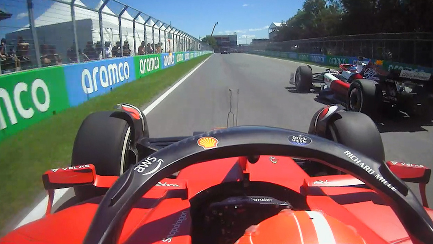 2022 Canadian Grand Prix: Leclerc gets past Bottas at the final chicane to take P7