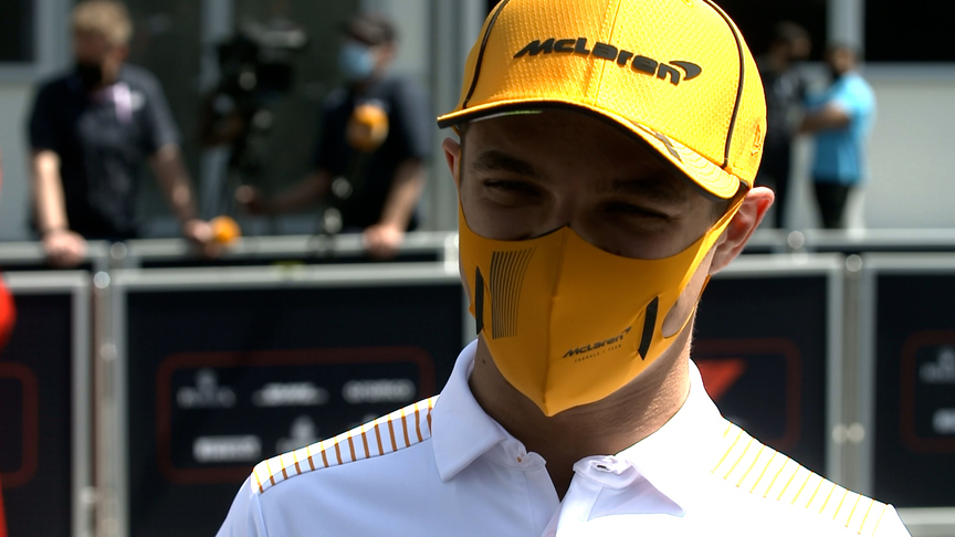 Lando Norris 'having a lot of fun' in his McLaren car