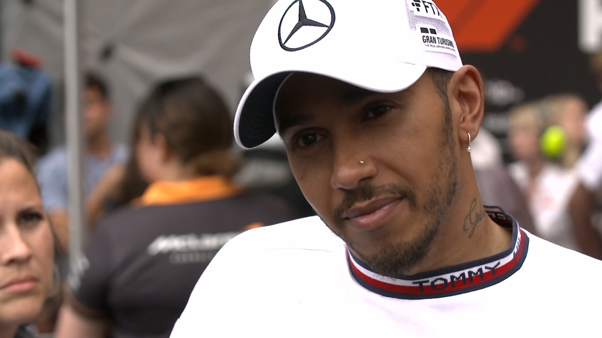 Hamilton ‘so surprised my car stayed together’ after tangle with Ocon