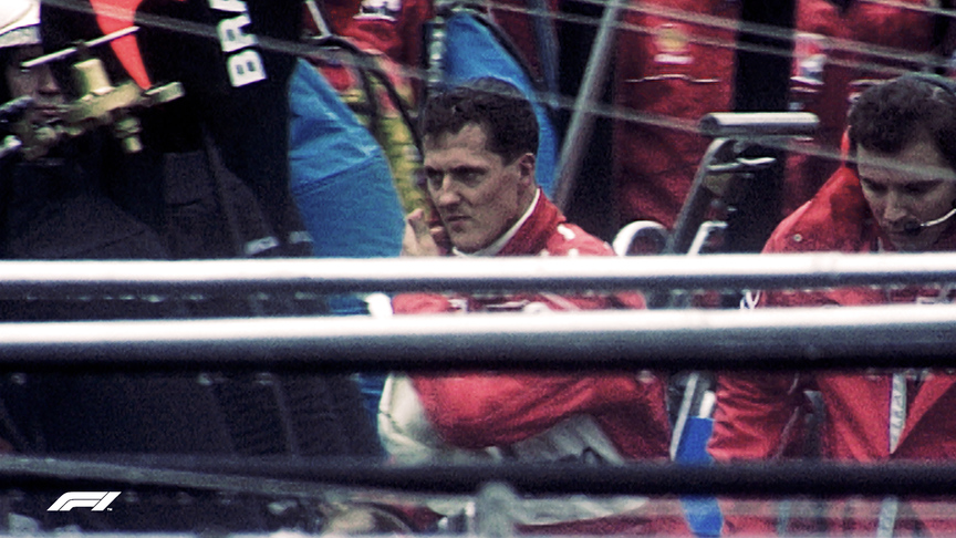 F1 VAULT: Schumacher and Coulthard's Belgian bust up